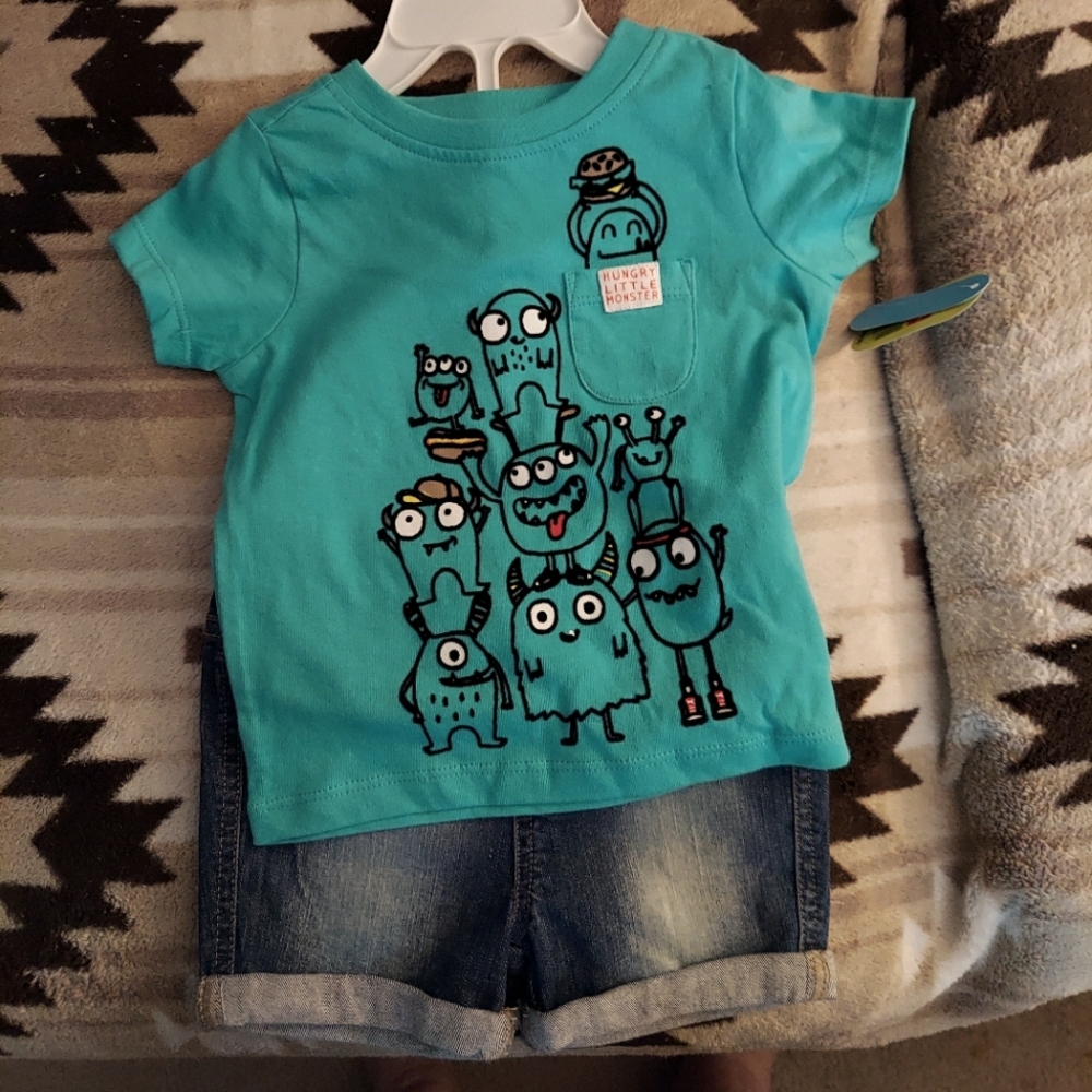 Boys/girl Lightning Bug shorts outfit